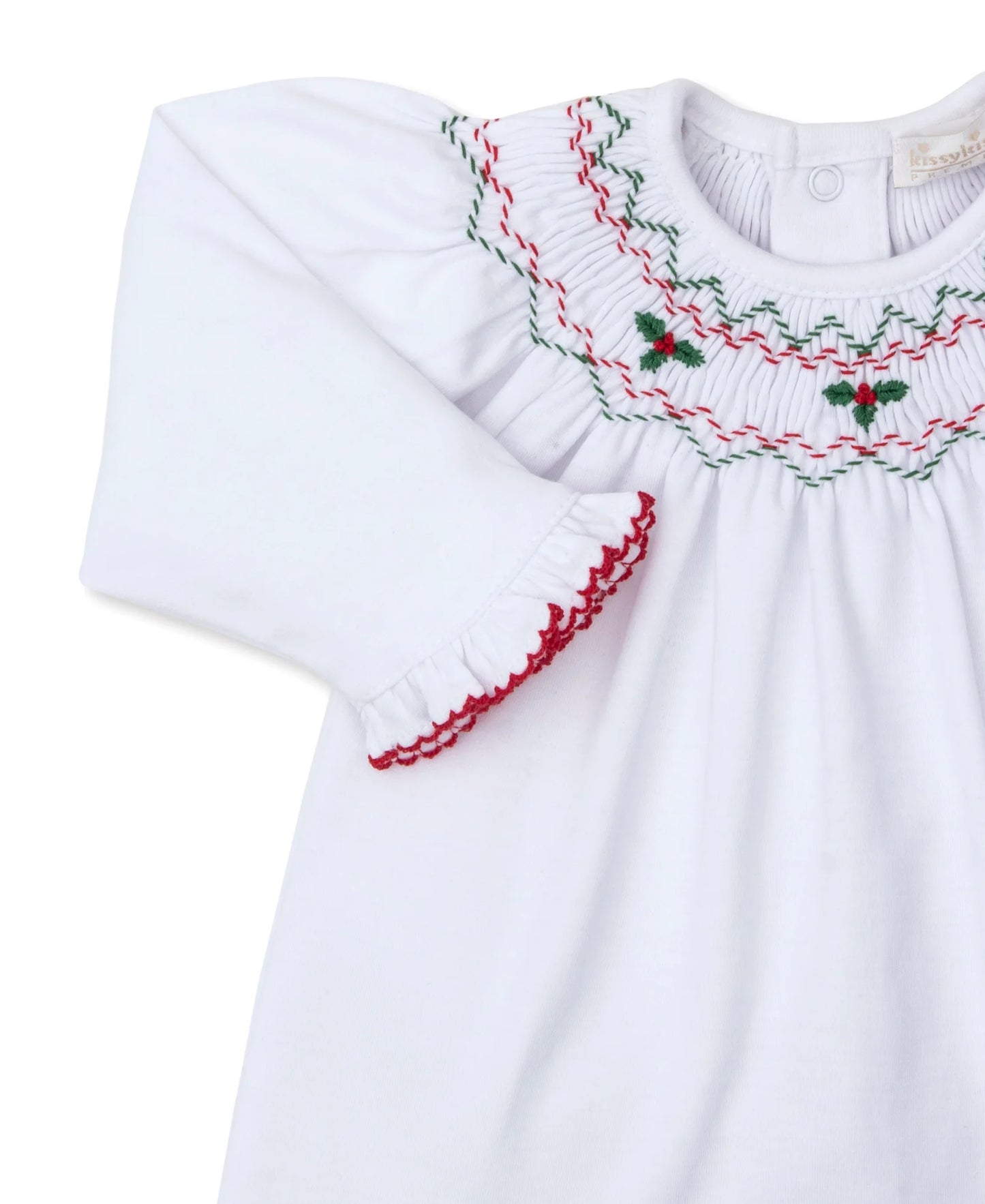 CLB Holiday Medley 24 Hand Smocked Mistletoe Pant Set