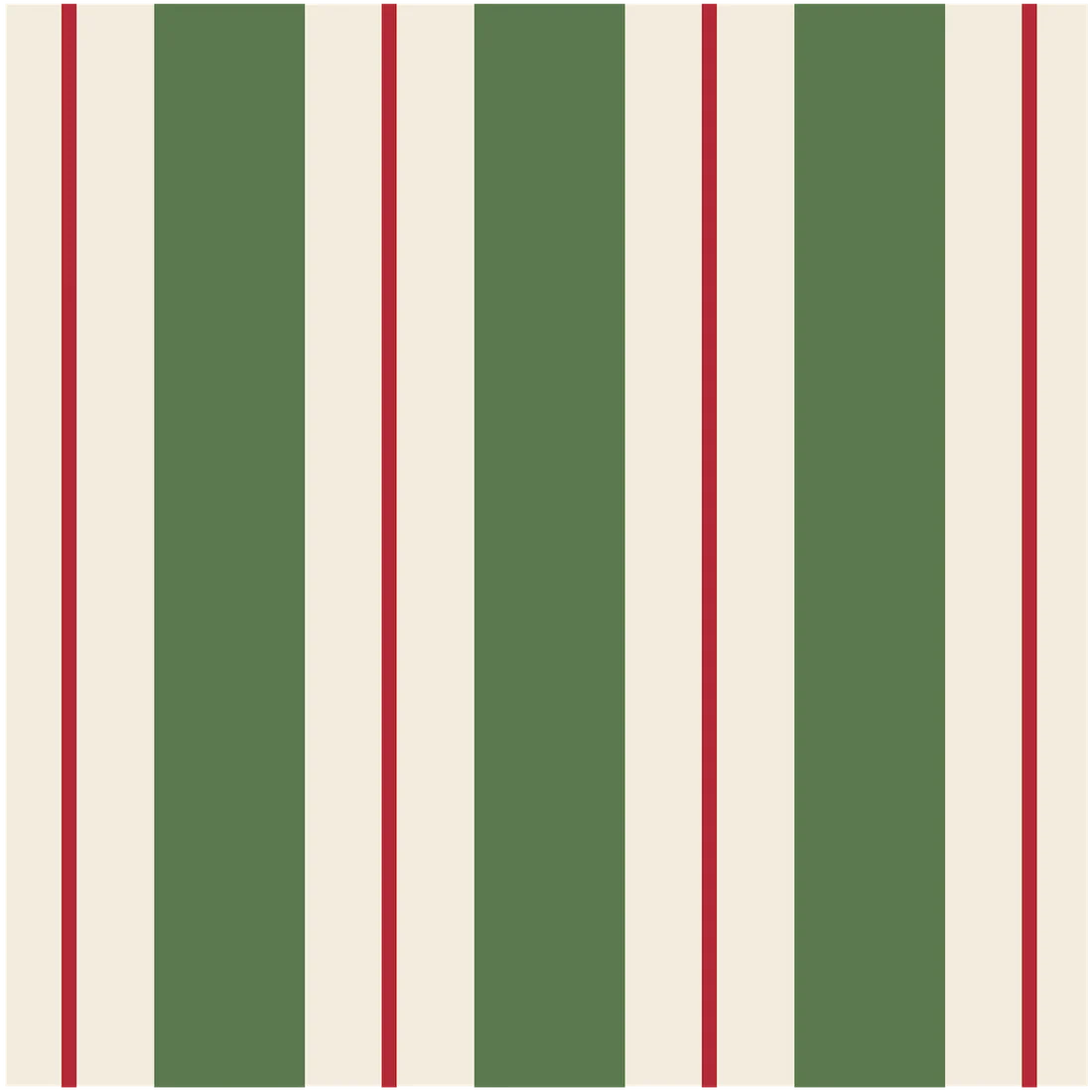 Green & Red Awning Stripe Napkin
