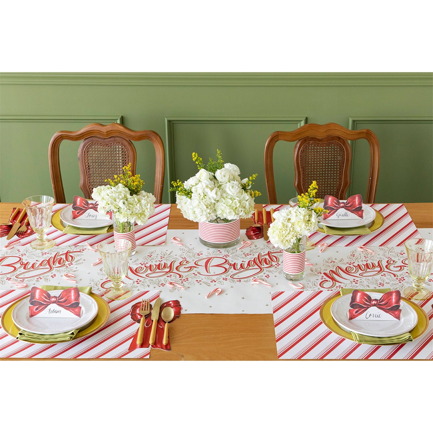 Peppermint Stripe Placemat