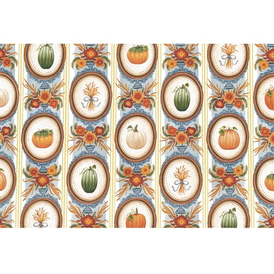 Antique Pumpkin Frame Placemat - Pad of 20
