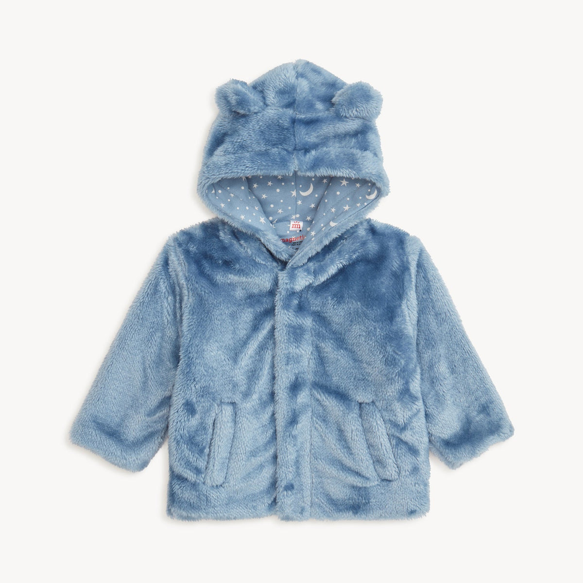 Magnetic Me Winter Sky Minky Bear Jacket, 0-6m