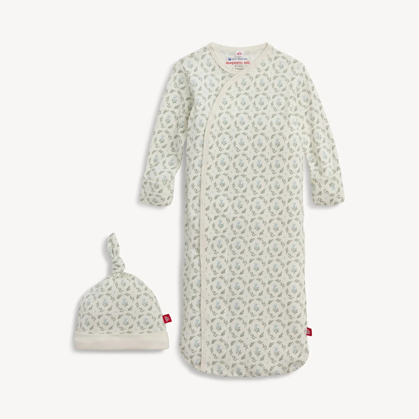 Eloise Organic Cotton Footie + Hat