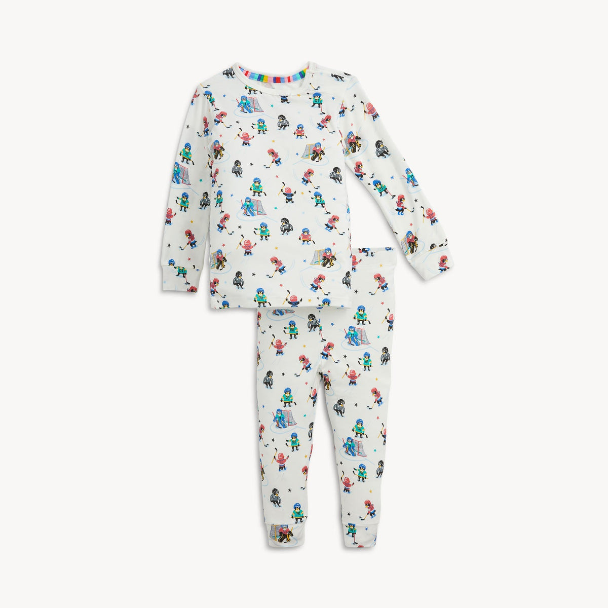 Magnetic Me Mighty Penguins Modal L/s Lng Pant Pj, 2T