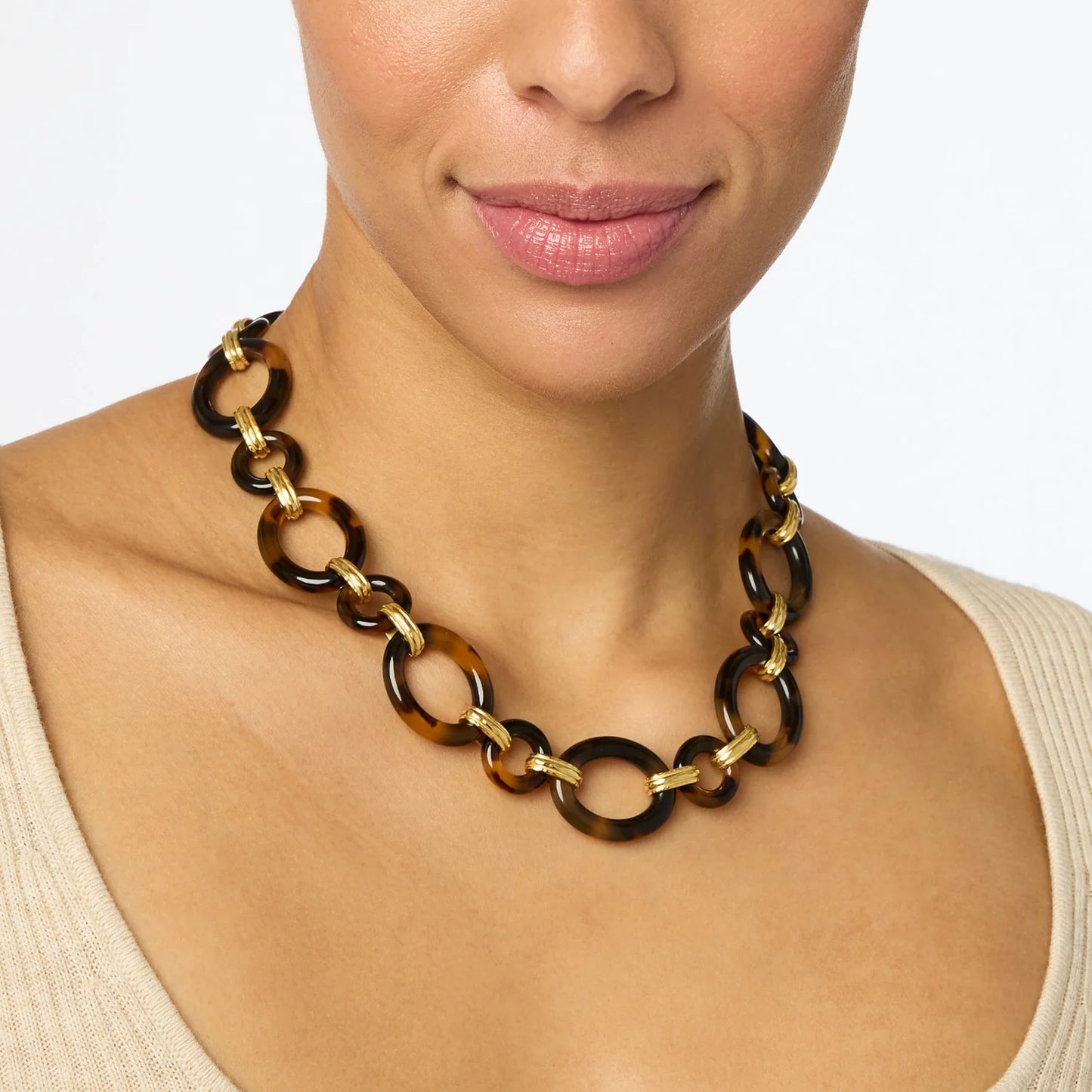 Tortoiseshell Madison Link Necklace