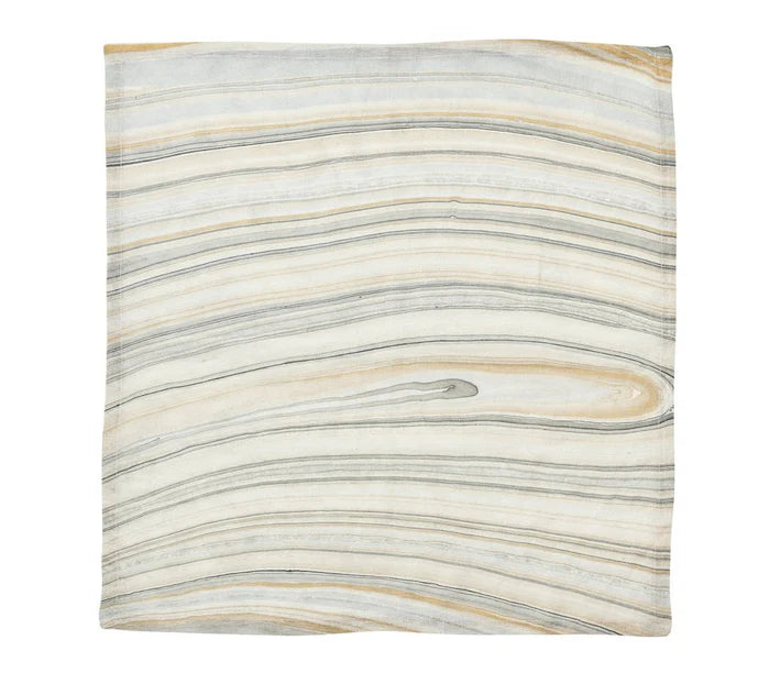 Marbled Napkin in Beige, Taupe & Gray