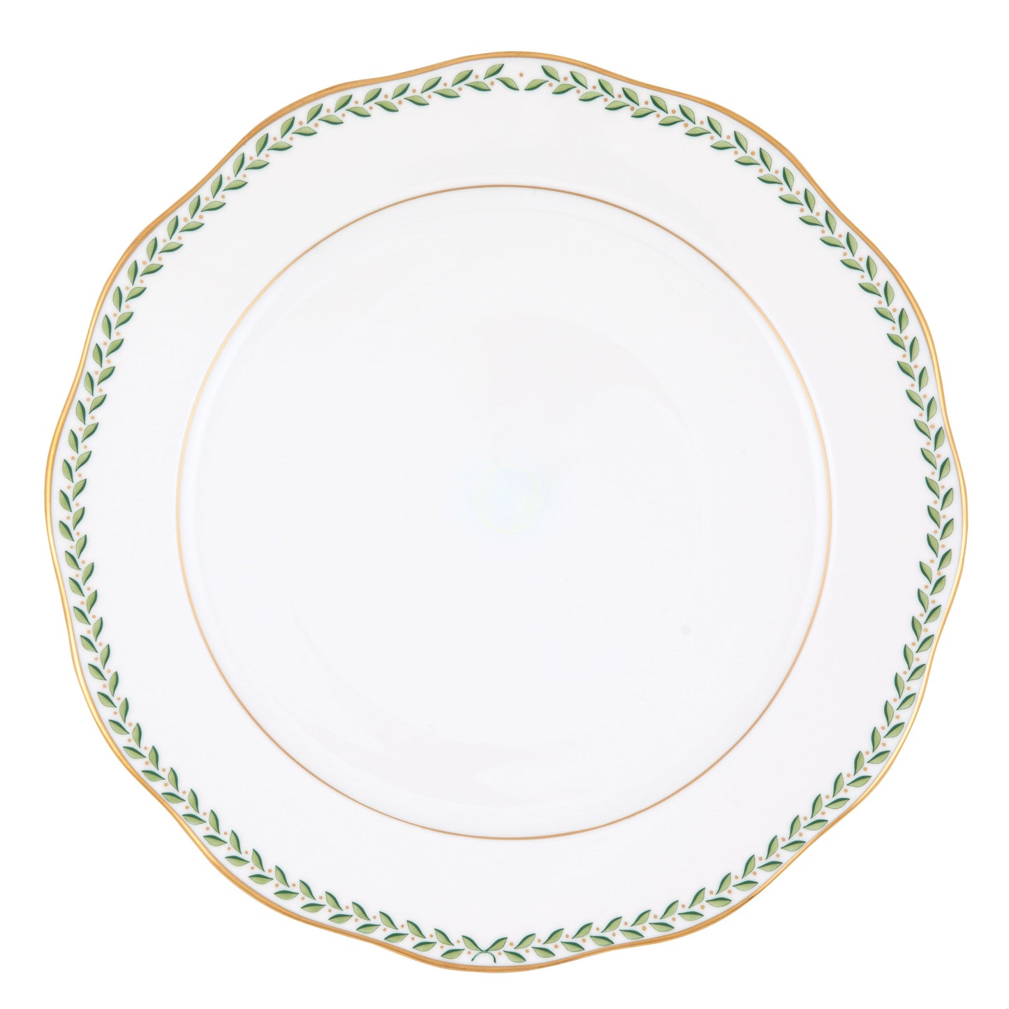 Green Laurel Charger in Green