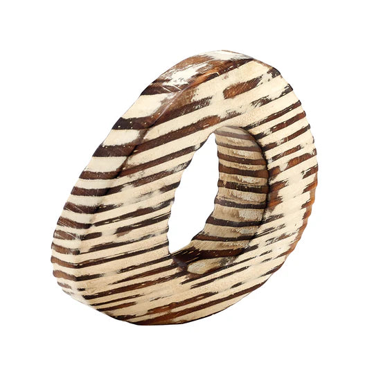 Oval Eye Natural Napkin Ring