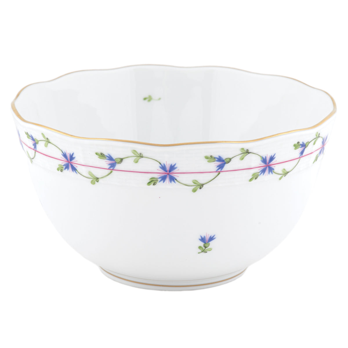 Blue Garland Round Bowl