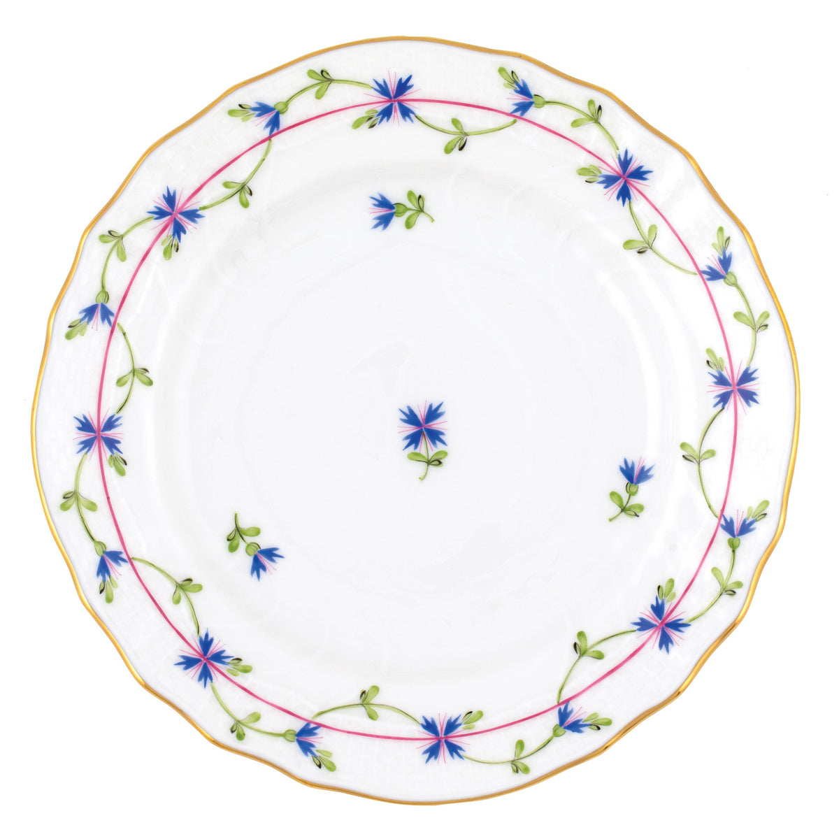 Blue Garland Bread and Butter Plate