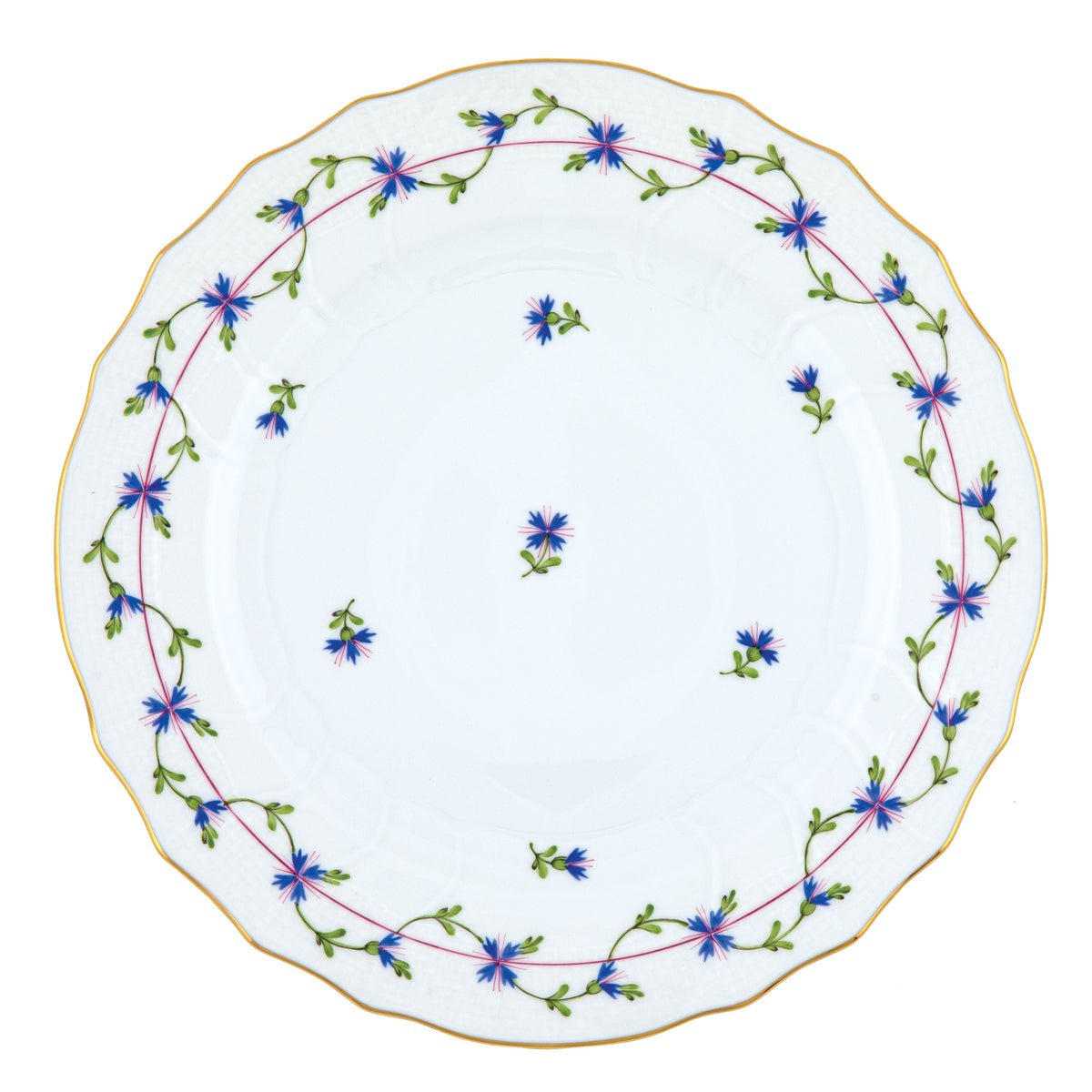 Blue Garland Dinner Plate