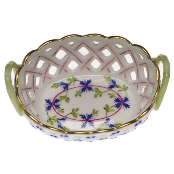 Blue Garland Sm Openwork Basket with Handle