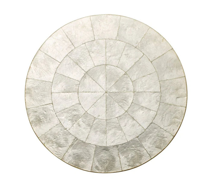 Round Capiz Placemat in Natural