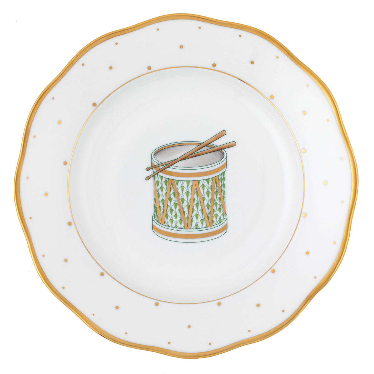 Christmas Dessert Plate - Drum, Drum