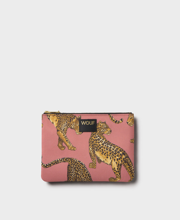 Blush Leopard Pouch