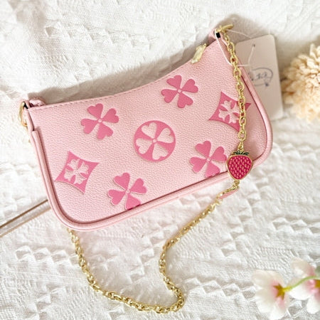 Fashion Printed Pink Purse