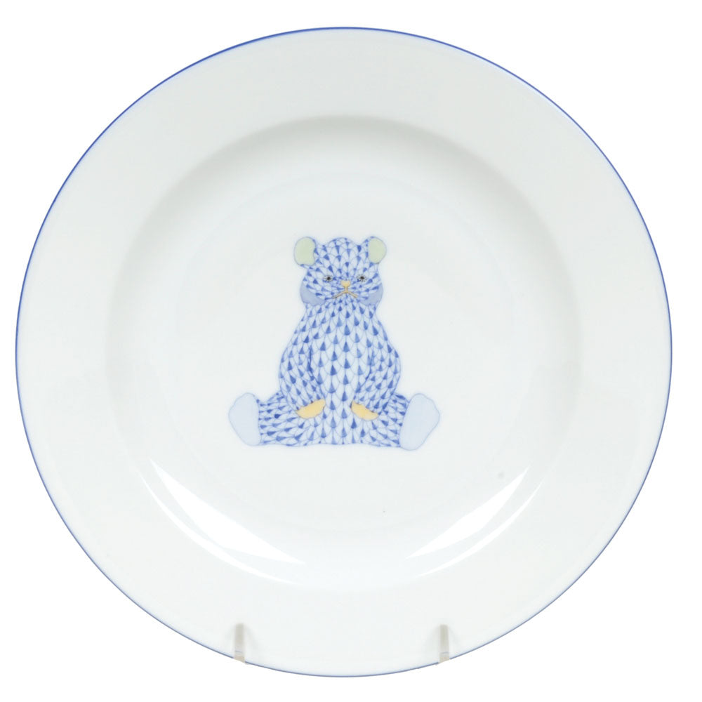 Plate with Abc — Blue · Bear