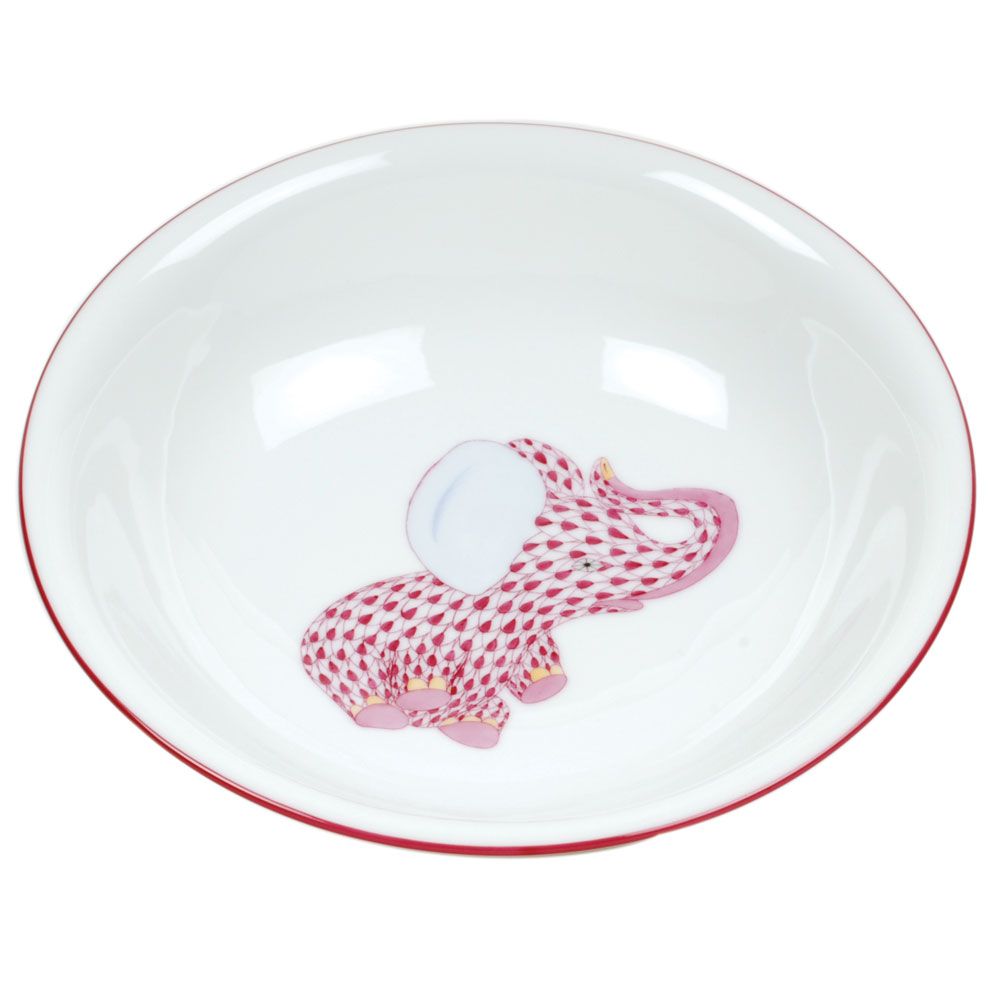 Elephant Bowl in Raspberry