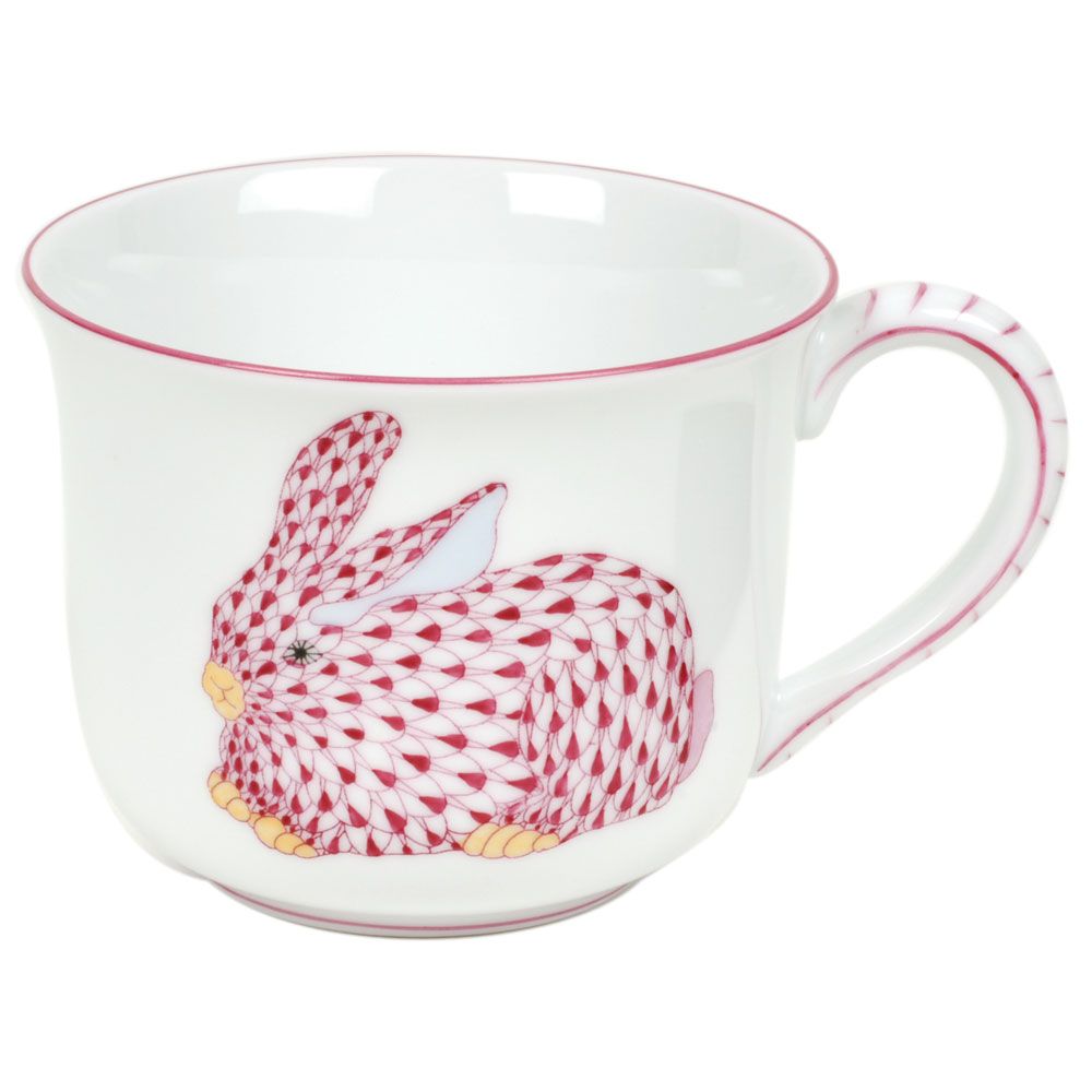 Bunny Mug in Raspberry