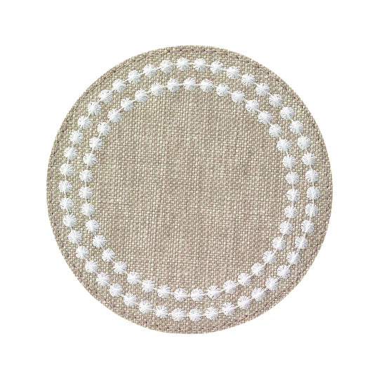 Pearls Round Coasters