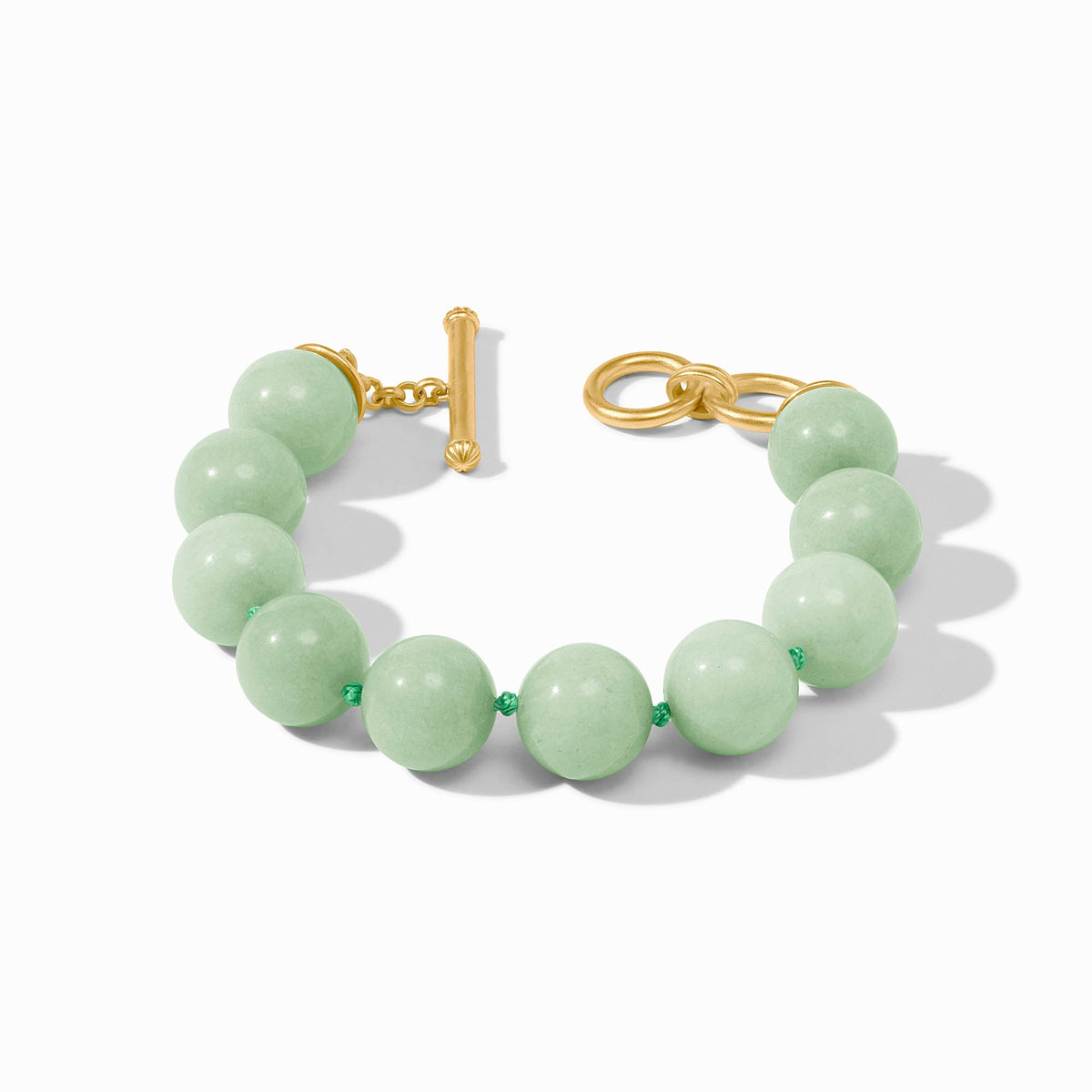 Julie Vos Portofino Beaded Bracelet, Aqua Jade