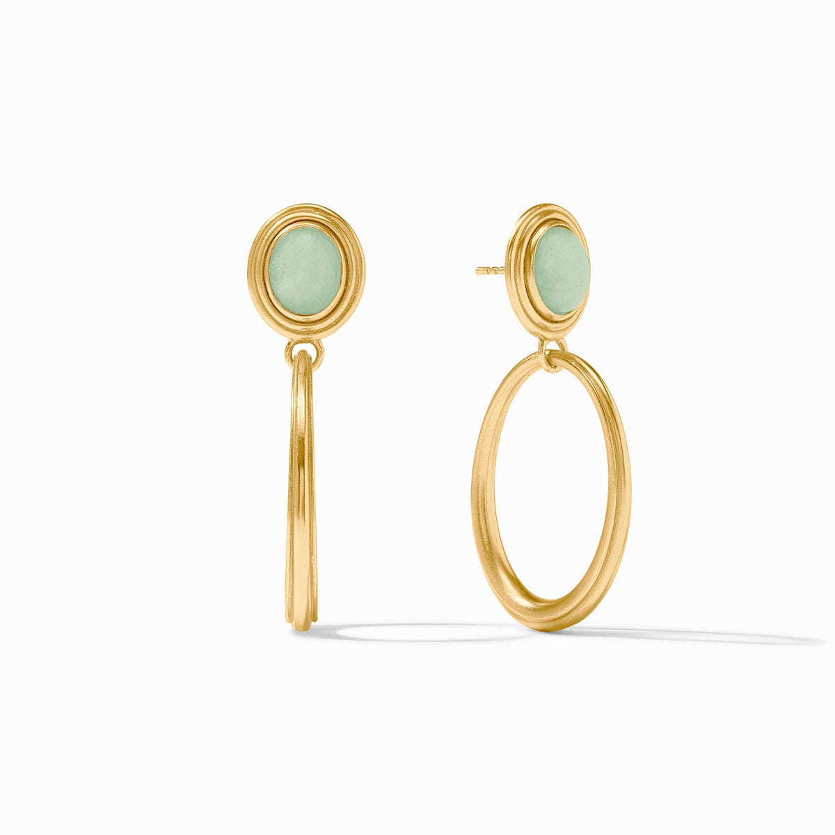 Portofino Statement Earring - Aqua Jade