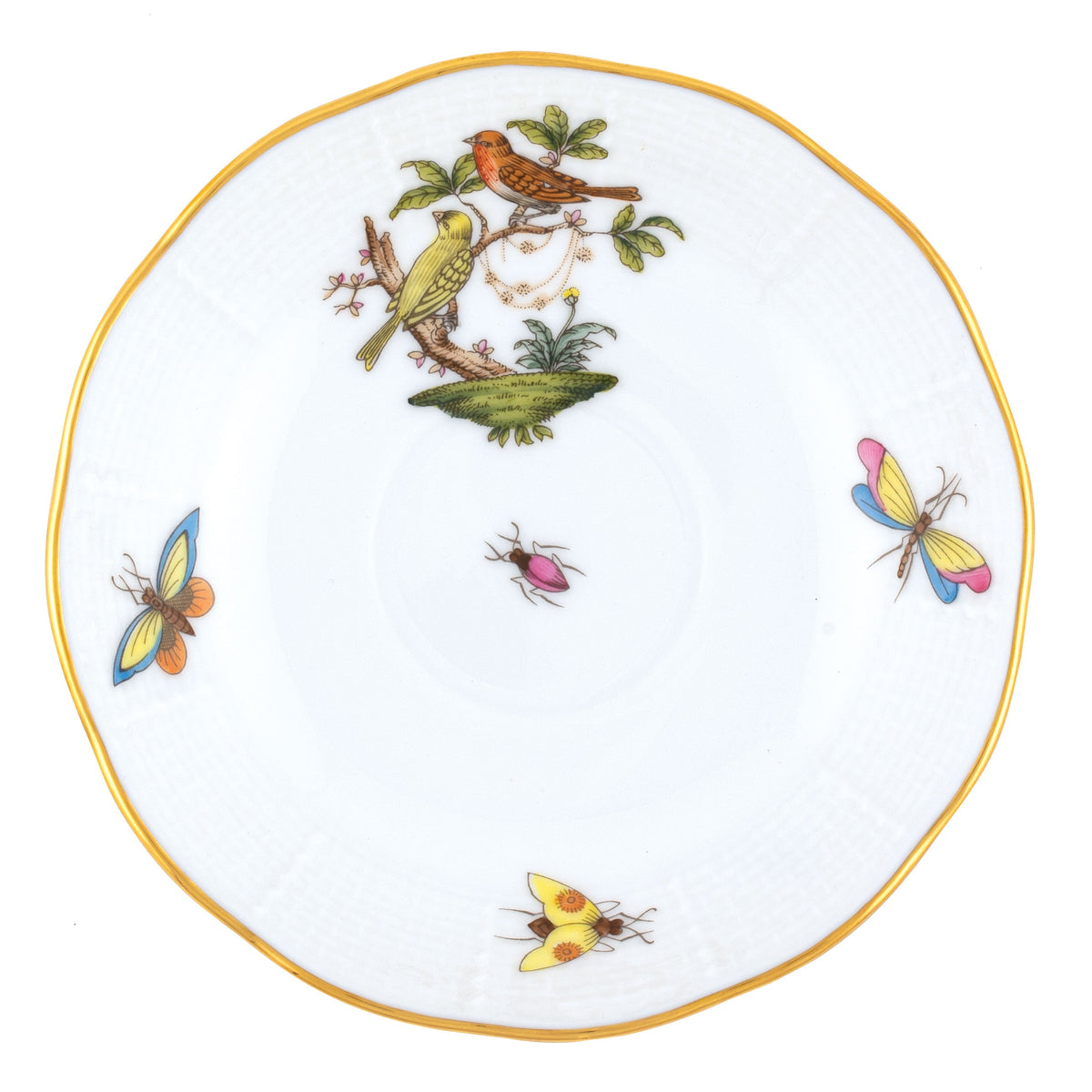 Rothschild Bird After Dinner Saucer, Motif 6