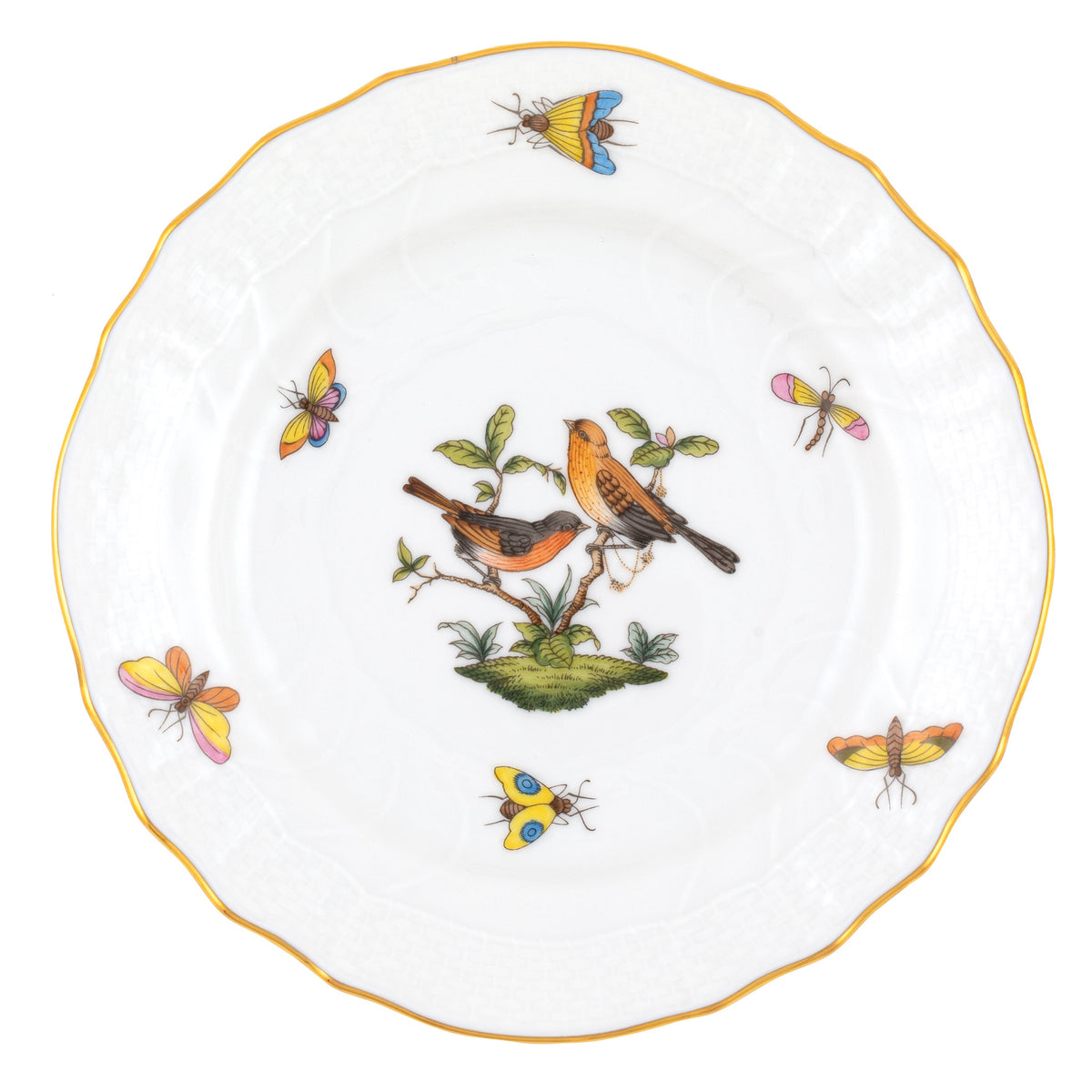 Rothschild Bird Bread and Butter Plate, Motif 9