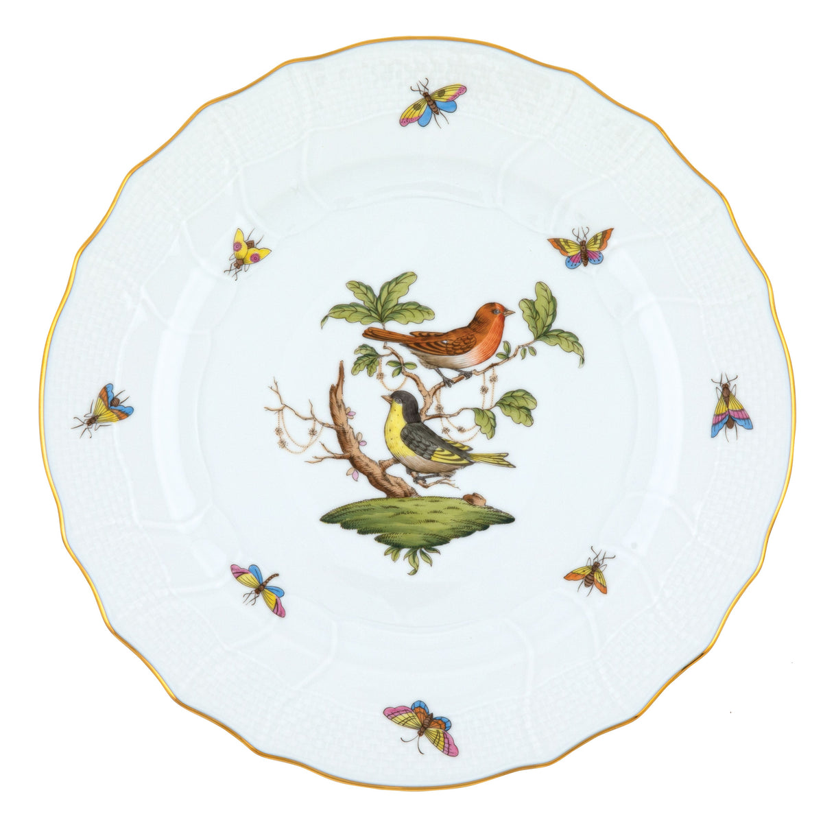Rothschild Bird Dinner Plate, Motif 3