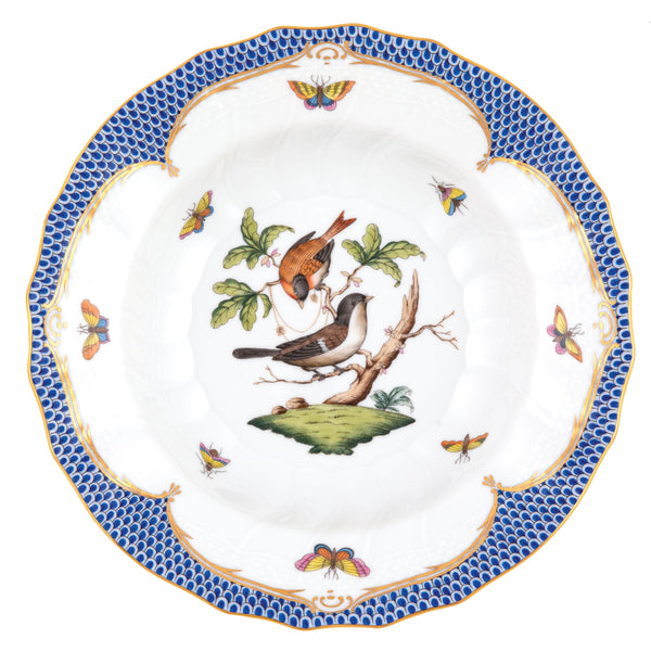 Rothschild Bird Blue Rim Soup, Motif 4