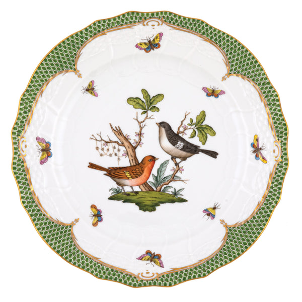 Rothschild Bird Green Service Plate, Motif 5