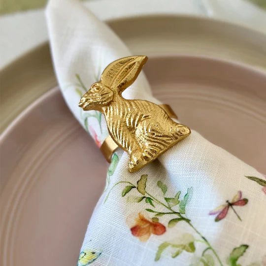 Rabbit Gold Napkin Ring