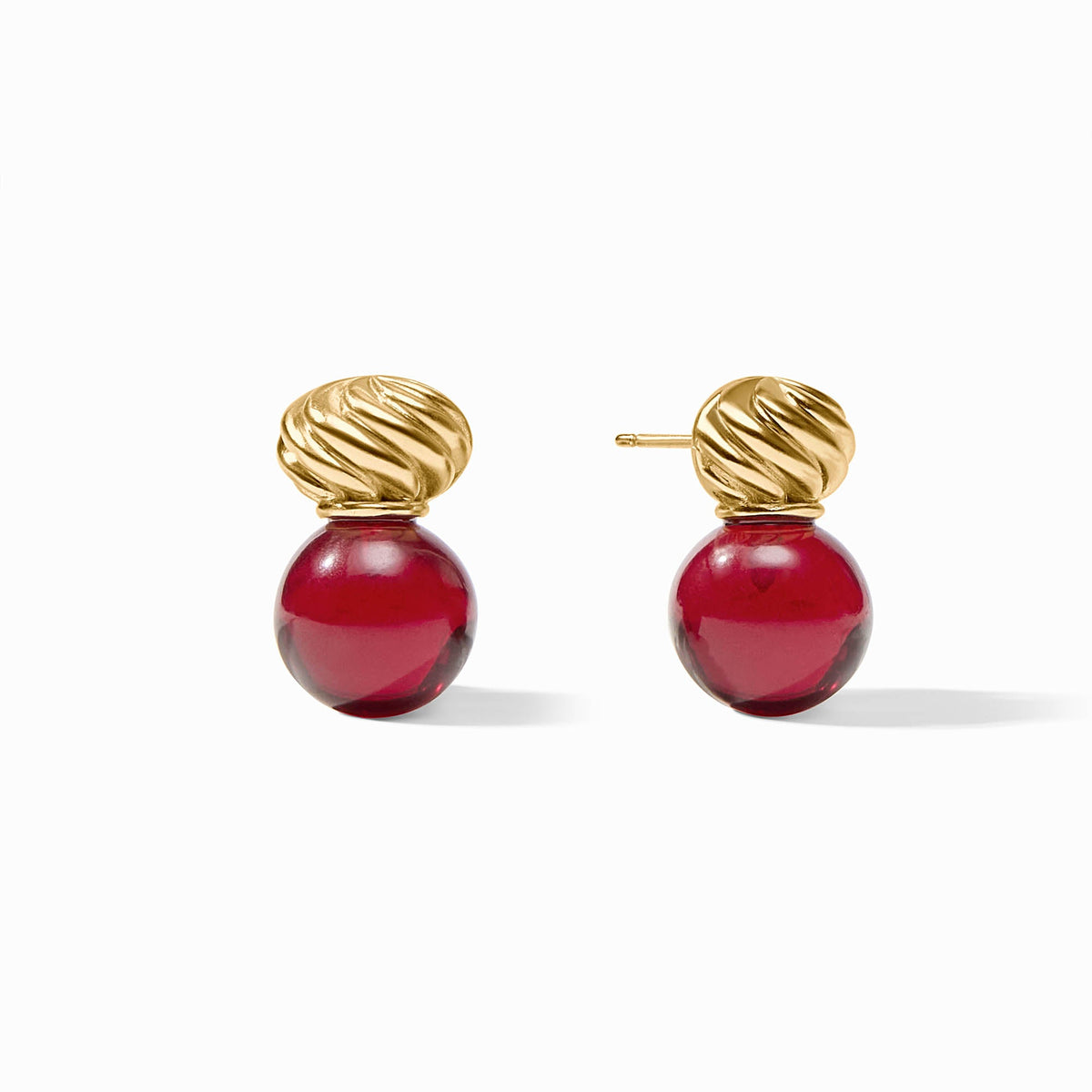 Julie Vos Ravello Midi Earring, Cranberry
