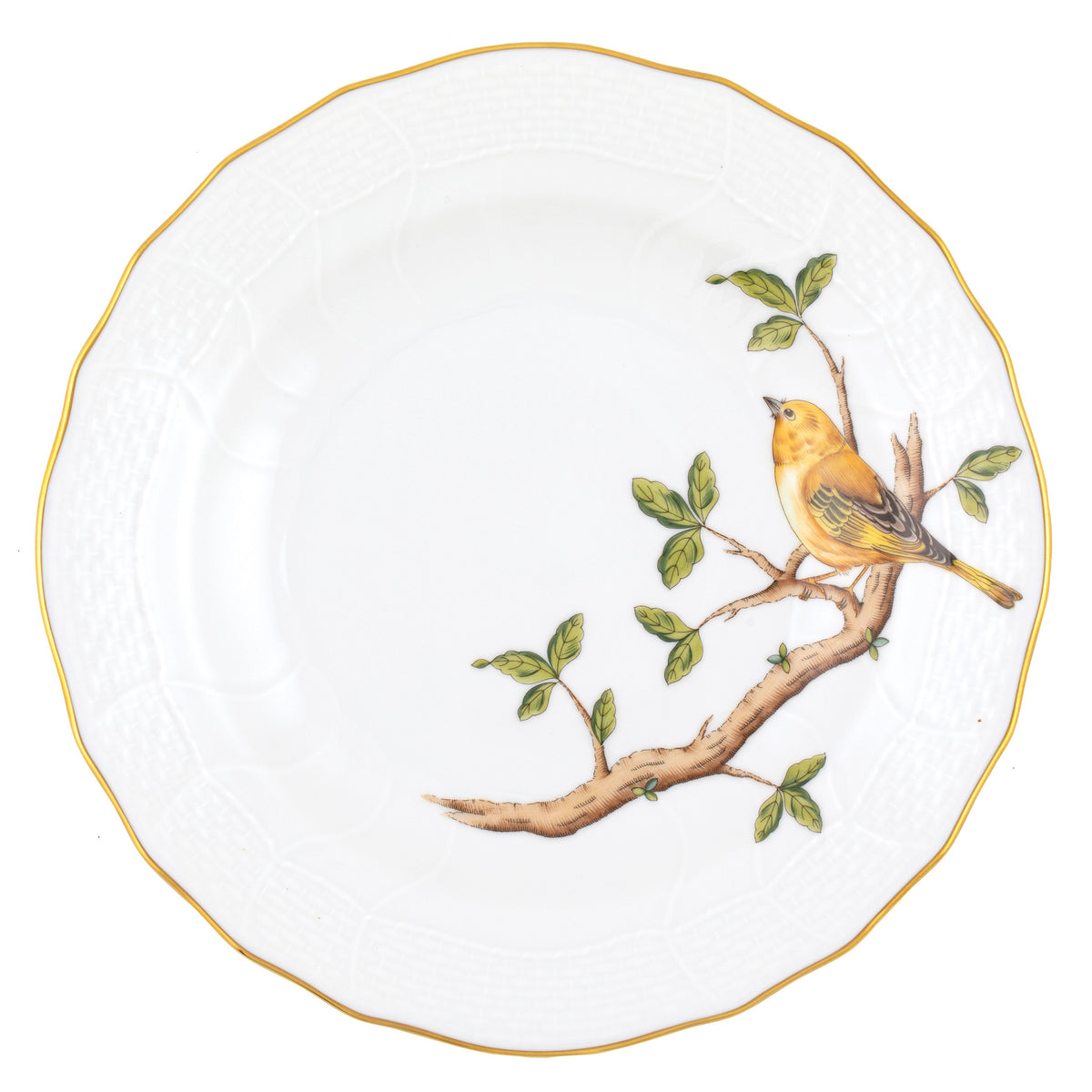 Songbird Dessert Plate, Warbler