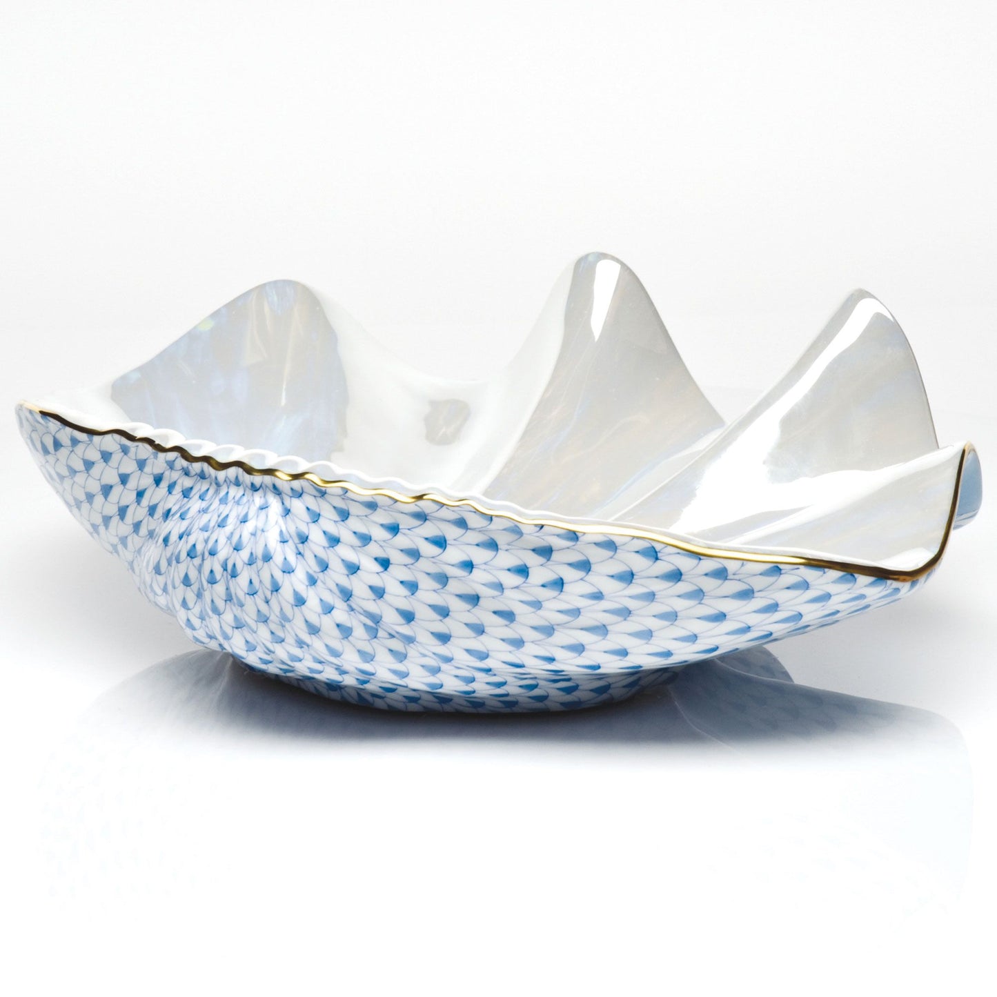 Herend Giant Clam in Blue - Limited Edition