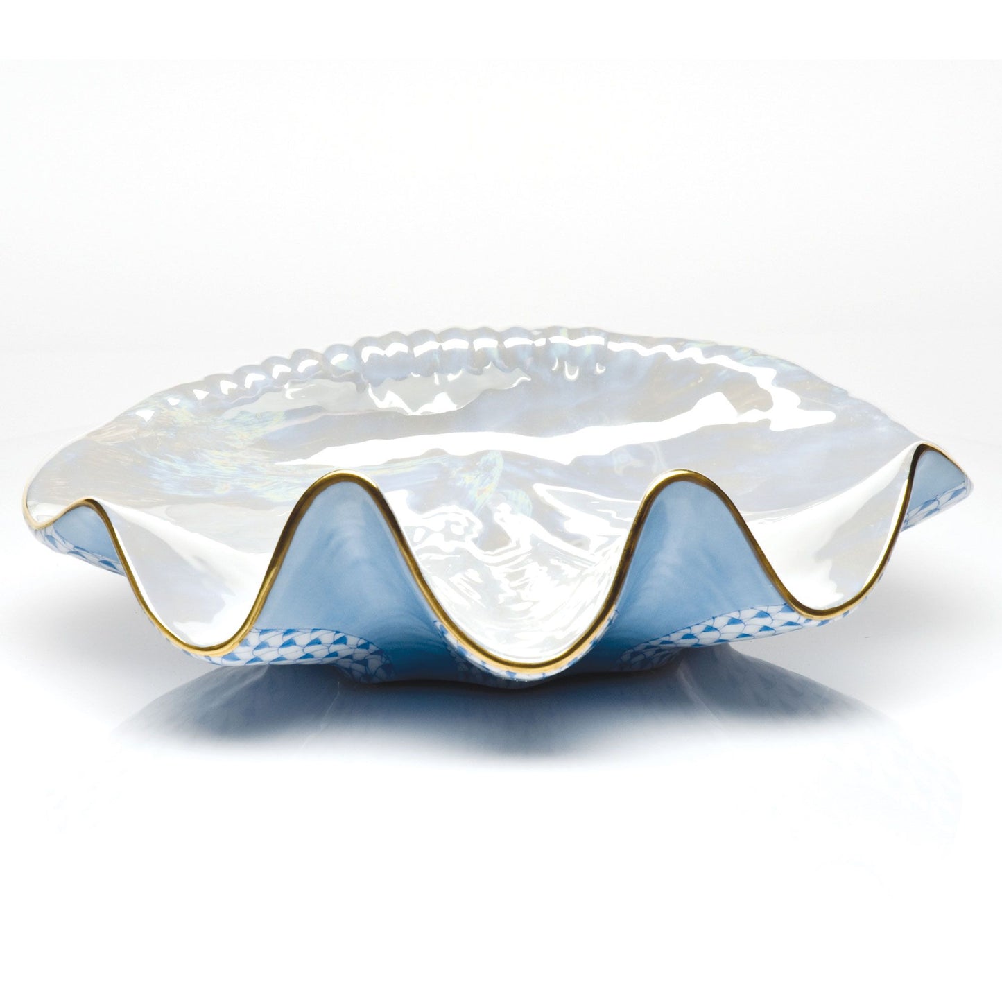 Herend Giant Clam in Blue - Limited Edition