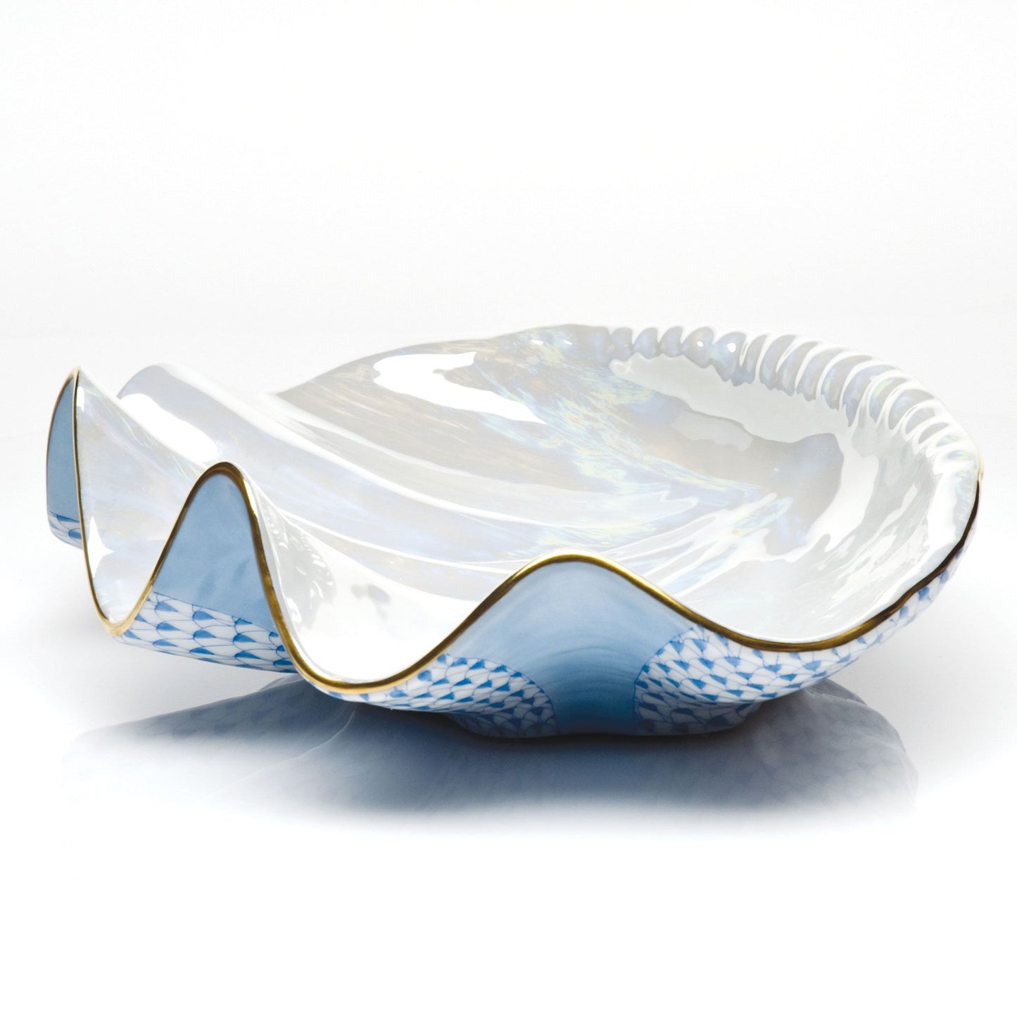Herend Giant Clam in Blue - Limited Edition