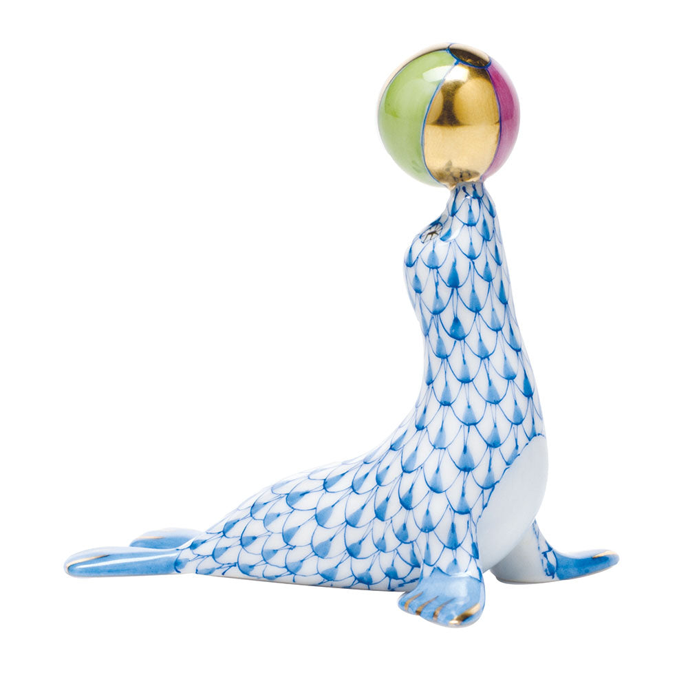 Sea Lion with Ball — Blue