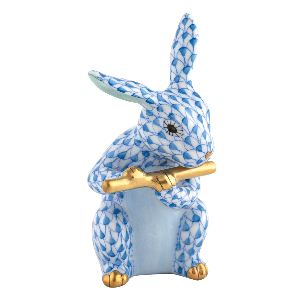 Flute Bunny — Blue