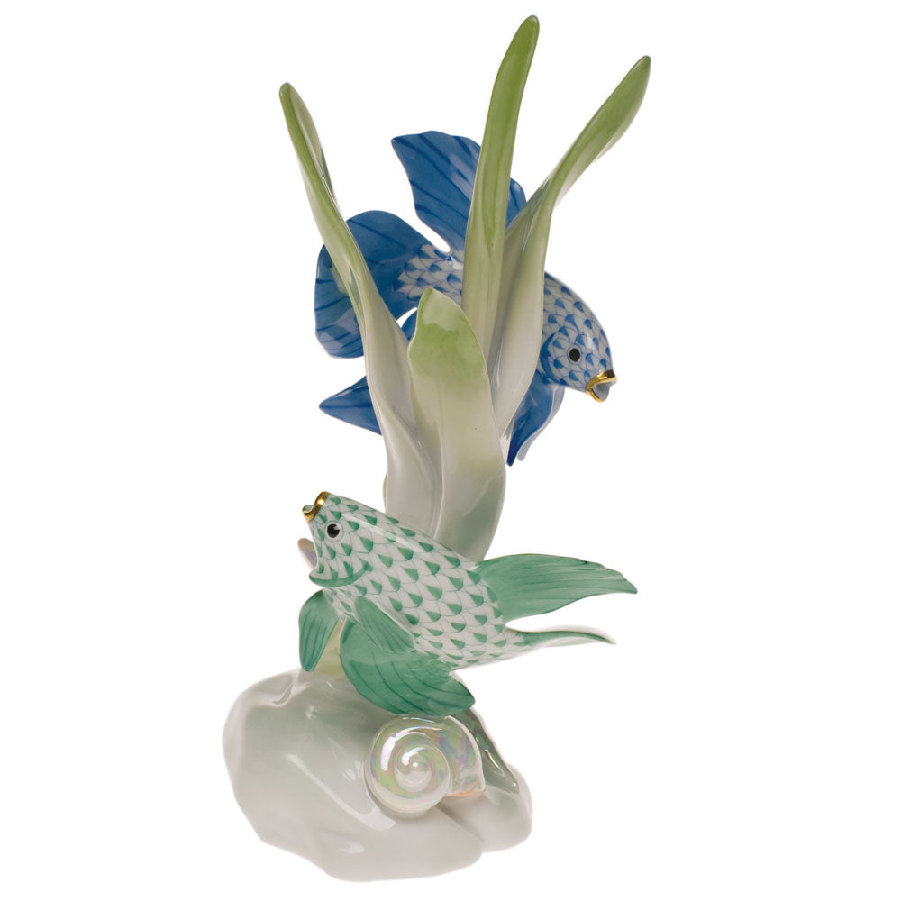 Fish Sculpture — Blue & Green