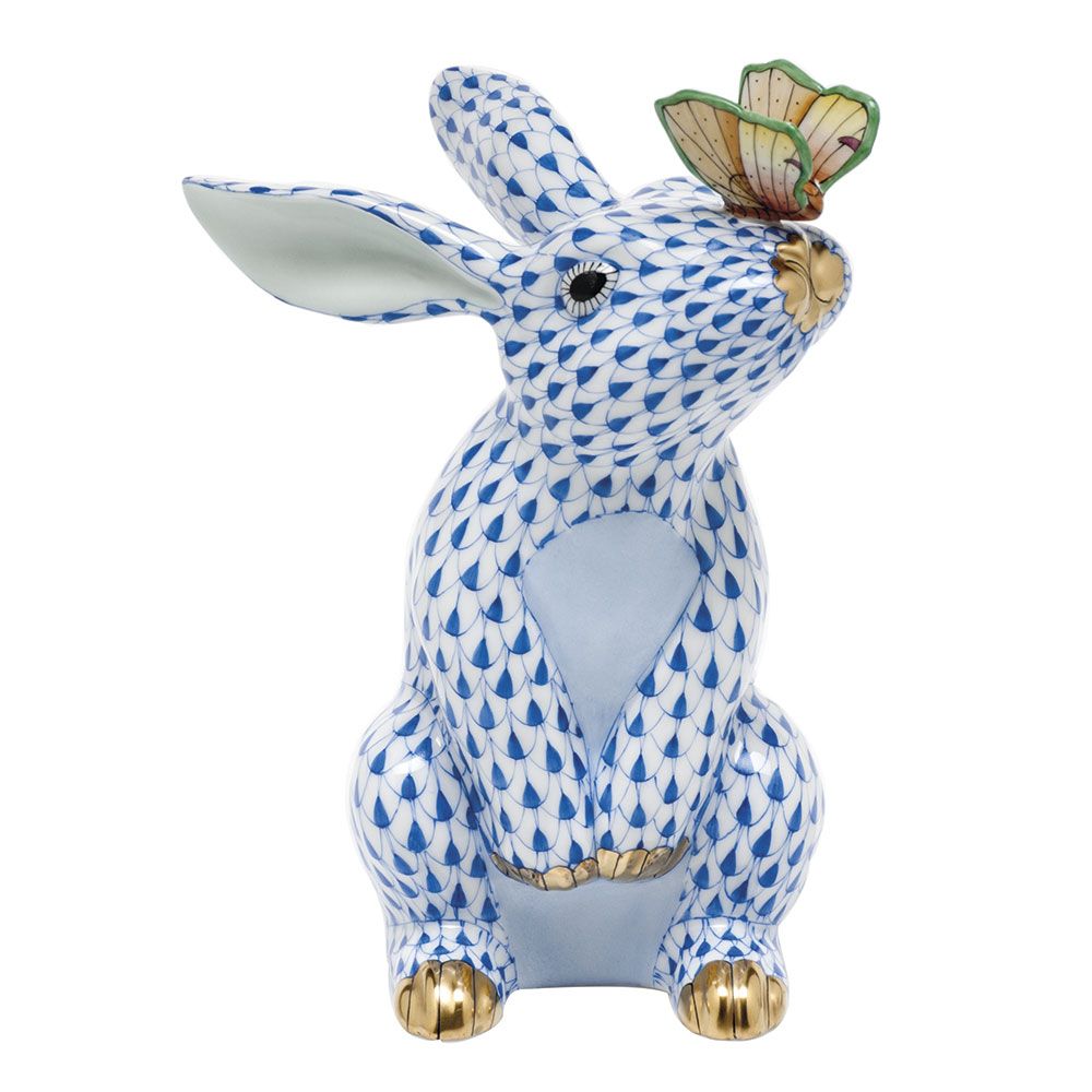Herend Bunny with Butterfly