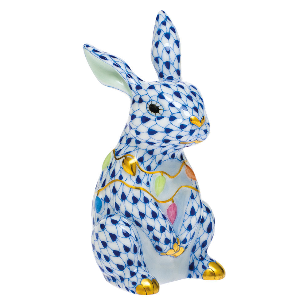 Bunny with Christmas Lights — Sapphire