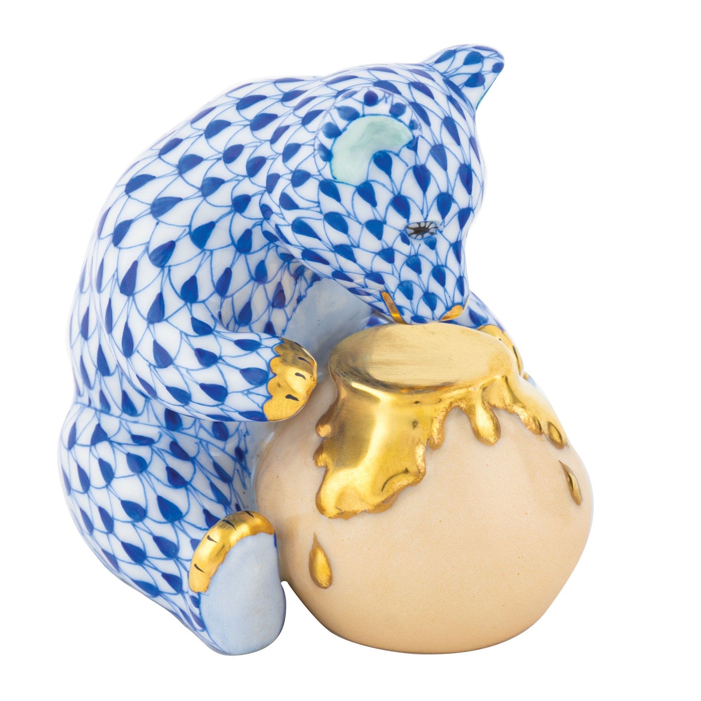 Herend Bear with Honey Pot