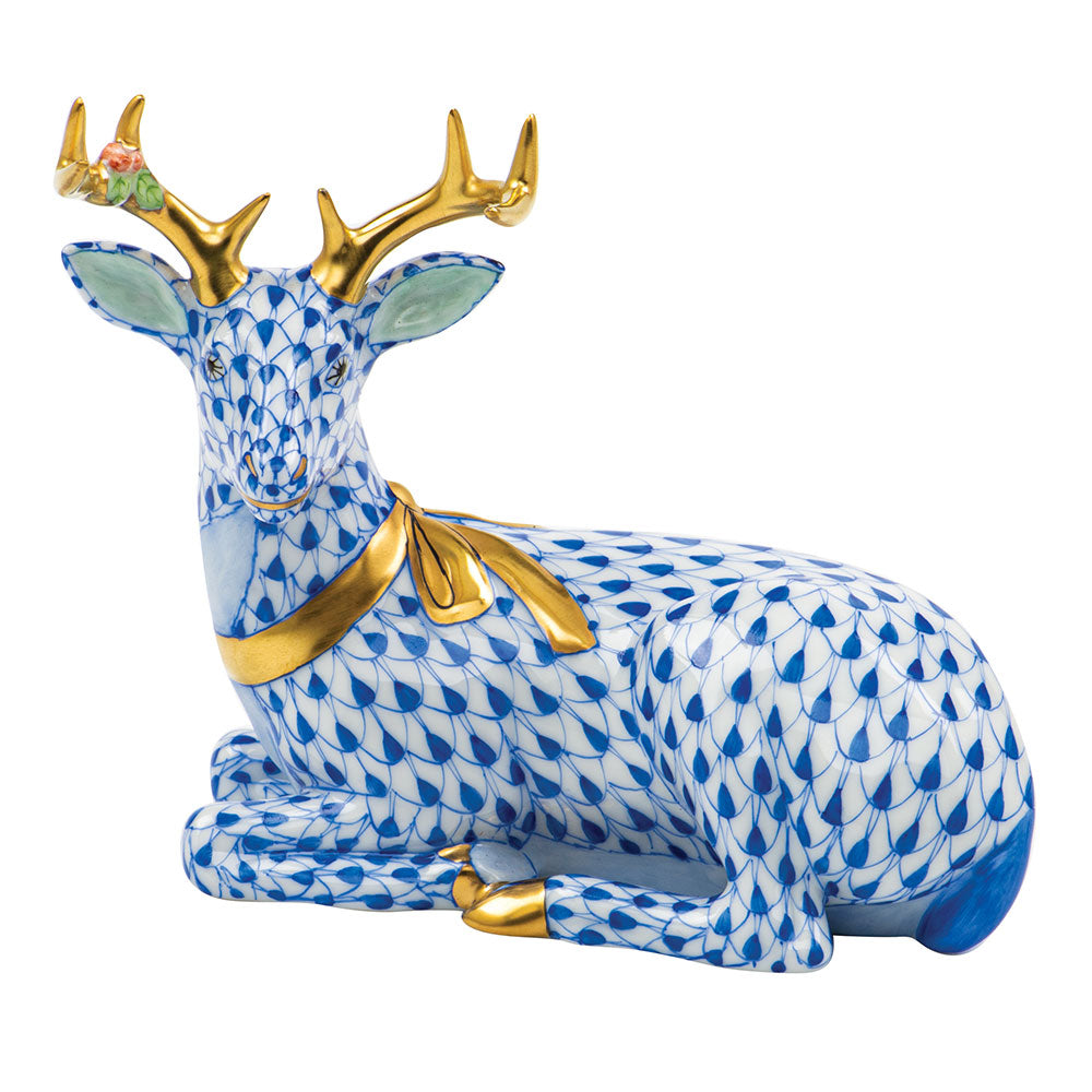 Lying Christmas Deer — Sapphire