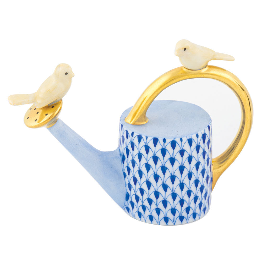 Watering Can with Birds — Sapphire