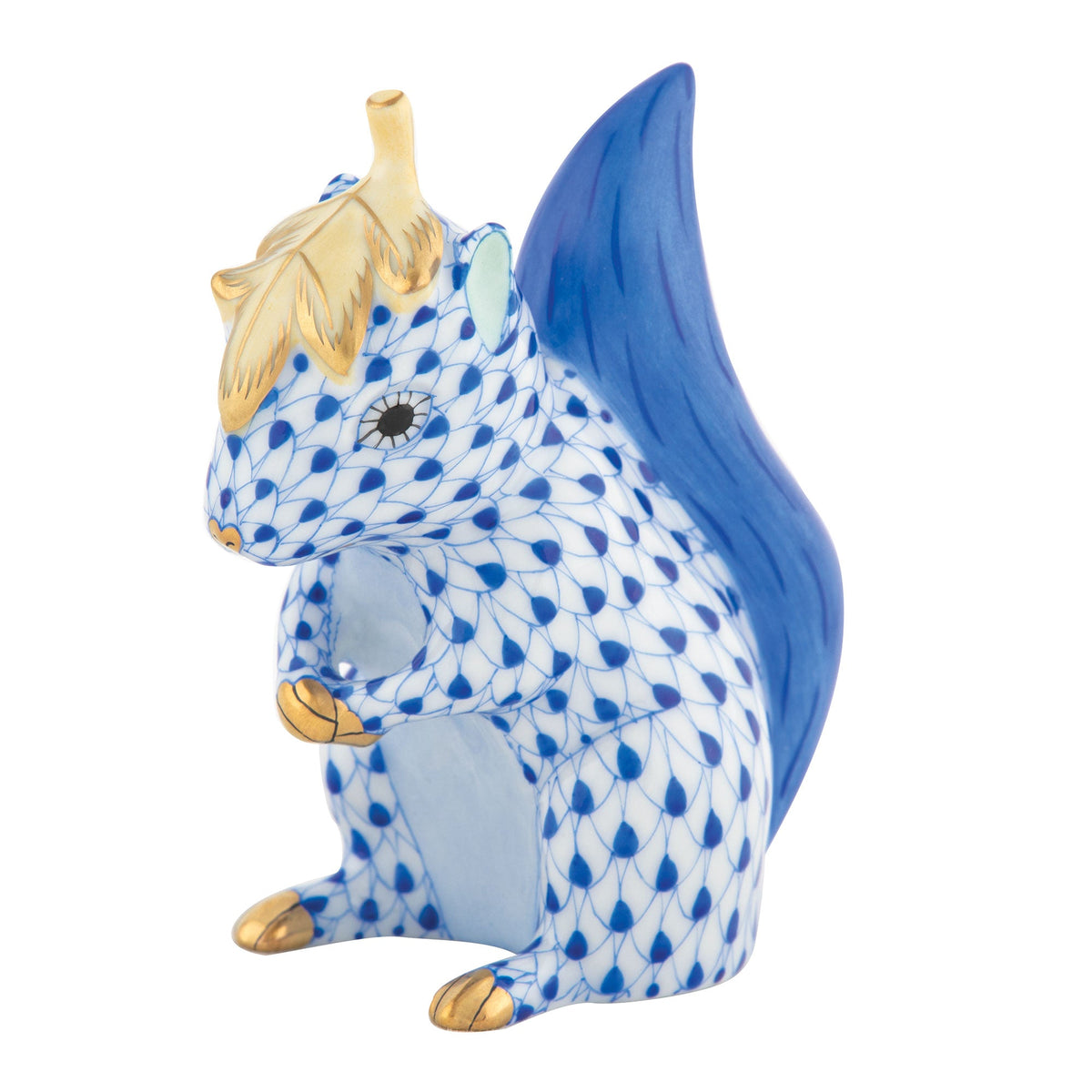 Squirrel with Leaf — Sapphire