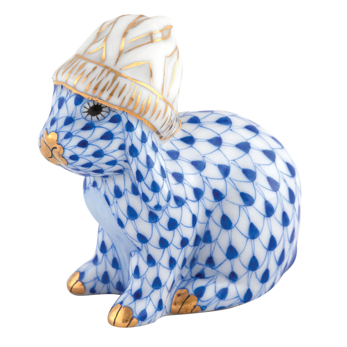 Bunny with Winter Hat — Sapphire