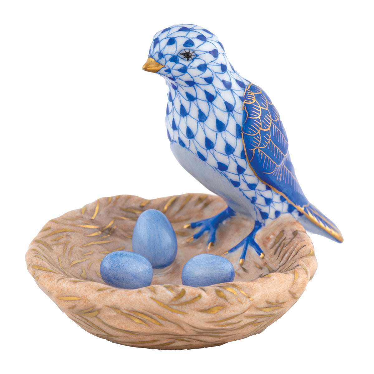 Bird with Nest — Sapphire