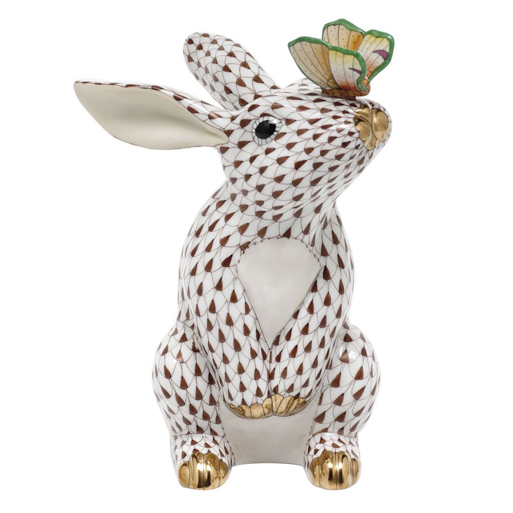 Herend Bunny with Butterfly