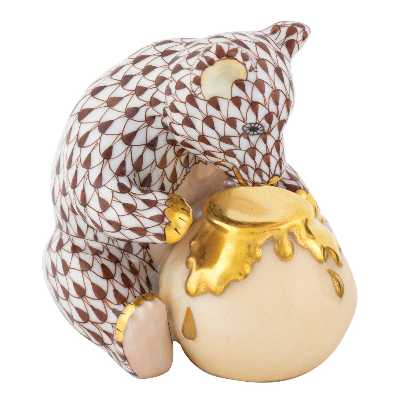 Herend Bear with Honey Pot