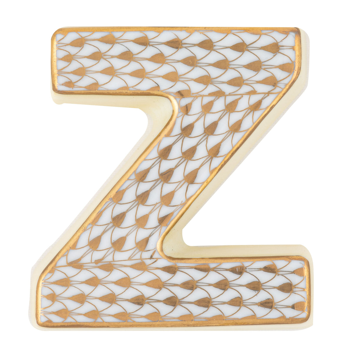 Letter Z — Gold